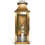 Concord 120V Outdoor Wall Sconce - Antique Brass / Clear