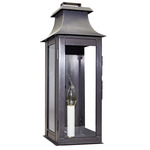 Concord 120V Outdoor Wall Sconce - Dark Brass / Clear