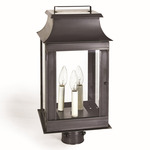 Concord 120V Outdoor Post Mount - Dark Brass / Clear