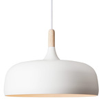 Acorn Pendant - Matte White / Matte White