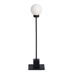 Snowball Table Lamp - Black / Opal White