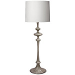 Lucille Floor Lamp - Clear/ Silvering / White