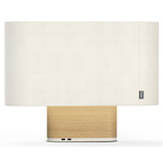 Belmont Table Lamp - Oak / White