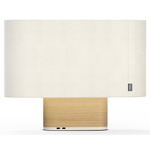 Belmont Table Lamp - Oak / White