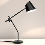 Hartau Table Lamp - Matte Black / Black Oxide