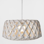 Pilke 60 Drum Pendant - White