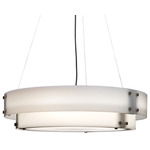 Invicta 16357 Double Shade Pendant - New Brass / Opal