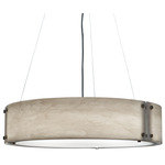 Invicta 16359 Integrated LED Pendant - Satin Pewter / Caramel Onyx