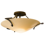 Antasia Semi Flush Ceiling Light - Bronze / Sand