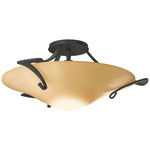 Antasia Semi Flush Ceiling Light - Natural Iron / Sand