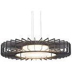 Vasi Shade Pendant - Black / Opal