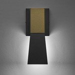 Cylo Half Wall Sconce - Black / New Brass