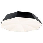 Umbrella Ceiling Light Fixture - Black / White Acrylic