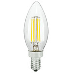 B11 Candelabra Base 3.3W 120V 2700K 92CRI 6-PACK - Clear