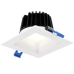 RGR 4IN Square Color Select Smooth Baffle Downlight - White