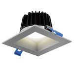 RGR 4IN Square Color Select Smooth Baffle Downlight - Satin Nickel