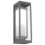 Double Box Dark Sky Outdoor Wall Sconce - Argento Grey / Frost / Clear