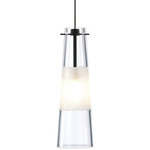 Bonn Monopoint Pendant - Antique Bronze / Clear