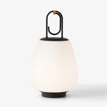 Lucca Table Lamp - Black / Opal