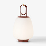 Lucca Table Lamp - Maroon / Opal
