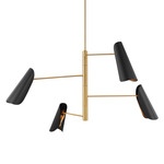 Tresa Chandelier - Burnished Brass / Midnight Black