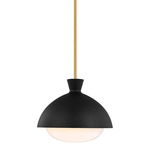 Lucerne Pendant - Burnished Brass / Midnight Black