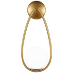 Galassia Wall Sconce - Burnished Brass / Milk White