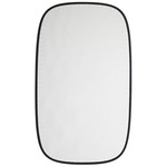 Cut Oblong Mirror - Black / Mirror