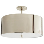 Tarbell Ceiling Light Fixture - Polished Nickel / Frosted