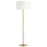 Gio Floor Lamp - Clear / Off White