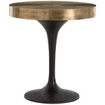 Daryl Side Table - Black / Brass