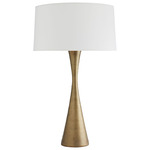 Narsi Table Lamp - Antique Brass / Off White