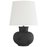Troy Table Lamp - Charcoal / Off White