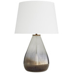 Tiber Table Lamp - Smoke / White Linen