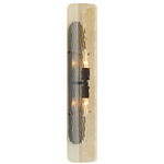 Bend Wall Sconce - Blackened Steel / Amber