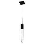 Aspen Pendant - Black / Clear Crystal