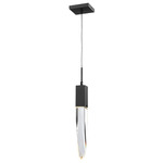 Aspen Pendant - Dark Bronze / Clear Crystal