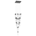 Glacier Square Multi Light Pendant - Dark Bronze / Clear