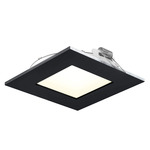 4IN SQ Color Select Recessed Panel Light - Black / Frosted