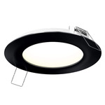5IN RD Color Select Recessed Panel Light - Black / Frosted