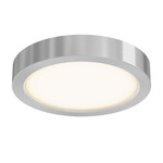 Delta Color Select Round Outdoor Wall / Ceiling Light - Satin Nickel / Frosted