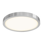 Delta Color Select Round Outdoor Wall / Ceiling Light - Satin Nickel / Frosted