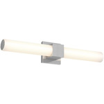 Noble Two Color Select Bathroom Vanity Light - Satin Nickel / Frosted