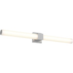 Noble Two Color Select Bathroom Vanity Light - Satin Nickel / Frosted