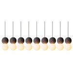Origo Linear Multi Light Pendant - Black Rock / Opal