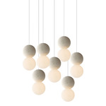 Origo Round Multi Light Pendant - White Rock / Opal