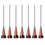 Vitrif Linear Multi Light Pendant - Black / Copper