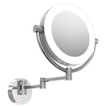 Charm Wall Mount Makeup Mirror - Polished Chrome / Mirror