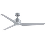 TriAire Outdoor Ceiling Fan - Silver / Silver