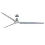 TriAire XL Outdoor Ceiling Fan - Silver / Silver